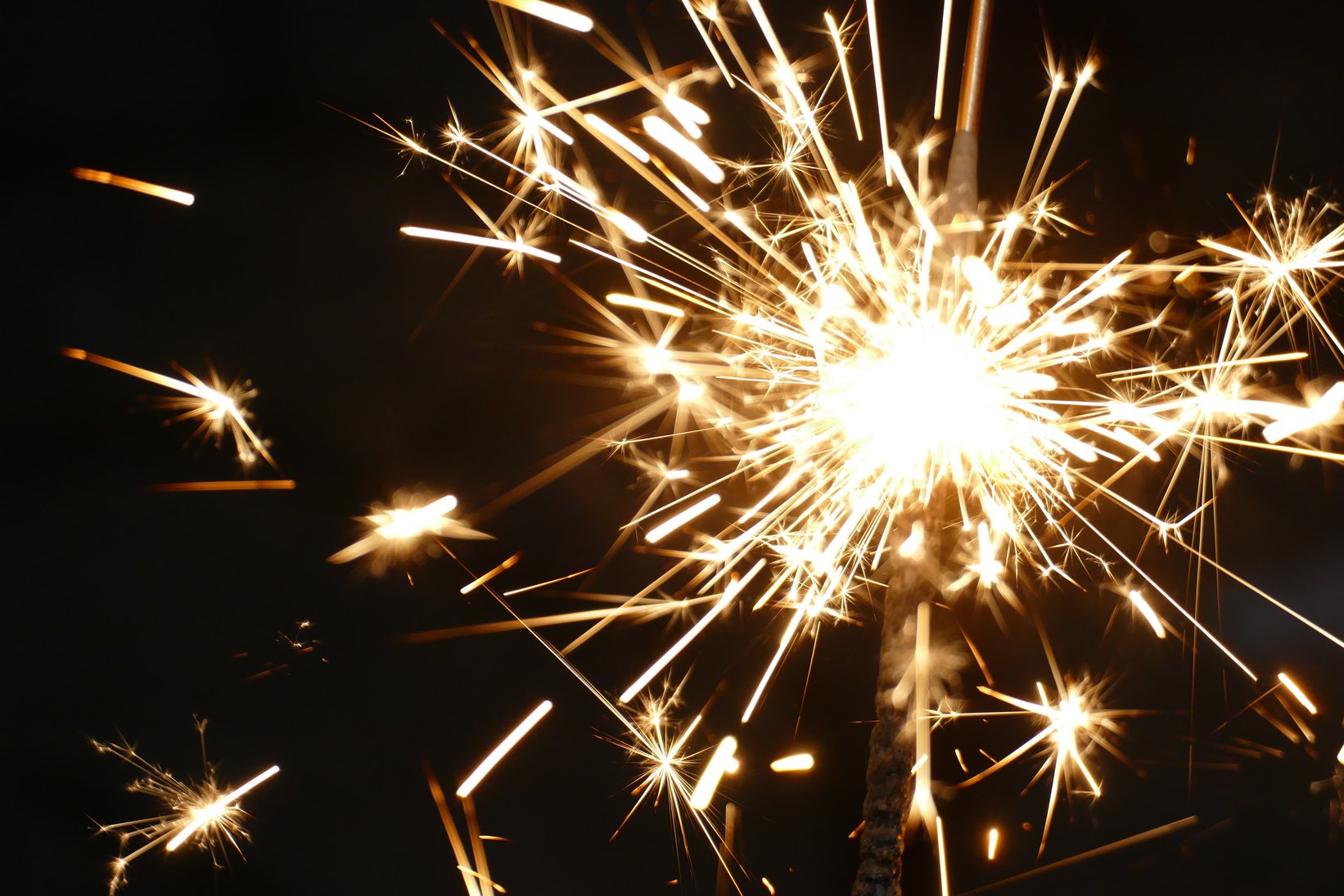 Close Up View Of Sparklers